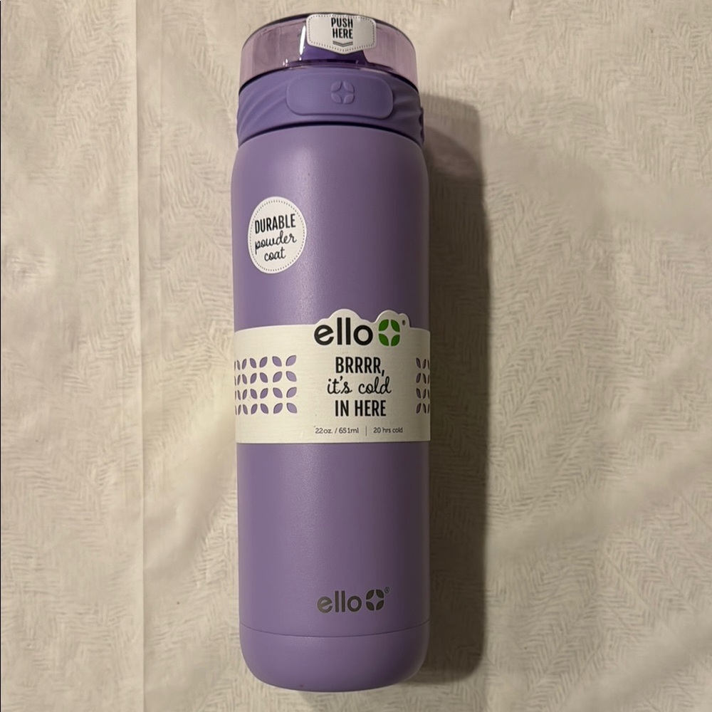 Ello Purple Insulated Water Bottle